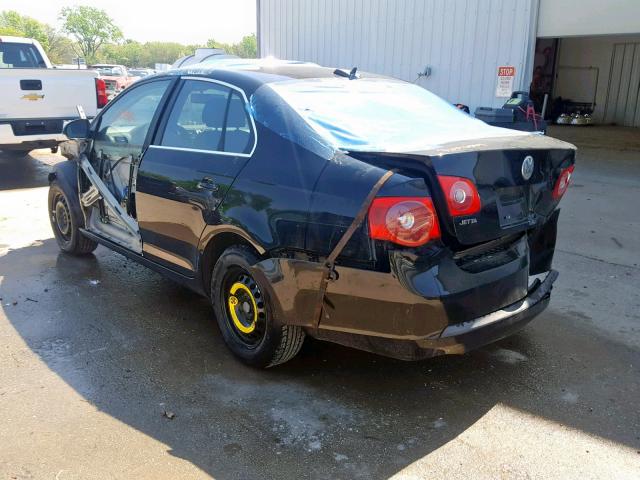 3VWST71K36M665499 - 2006 VOLKSWAGEN JETTA TDI BLACK photo 3