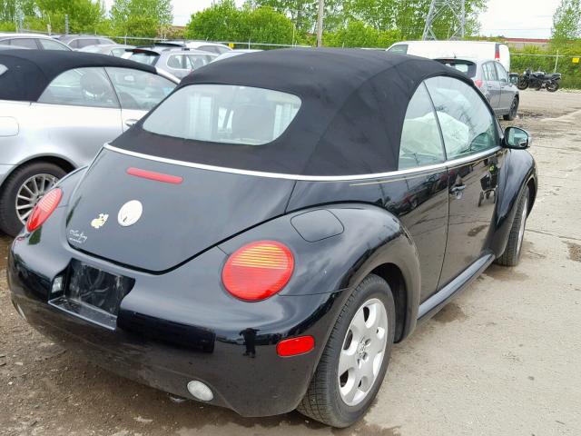 3VWCK21Y63M305878 - 2003 VOLKSWAGEN NEW BEETLE შავი ფოტო 4