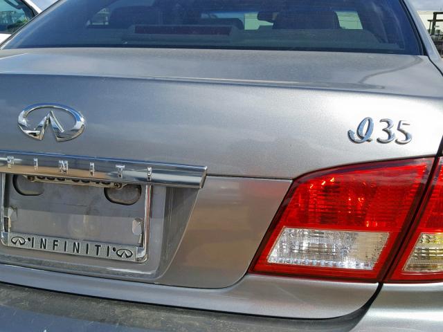 JNKDA31A54T211737 - 2004 INFINITI I35 SILVER photo 9