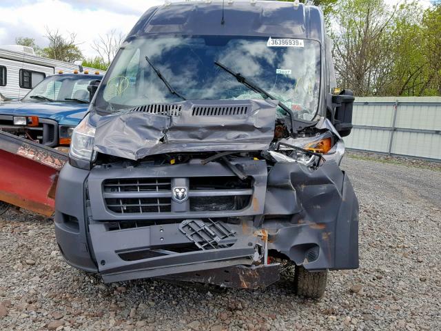 3C6TRVDG7FE518170 - 2015 RAM PROMASTER GRAY photo 9