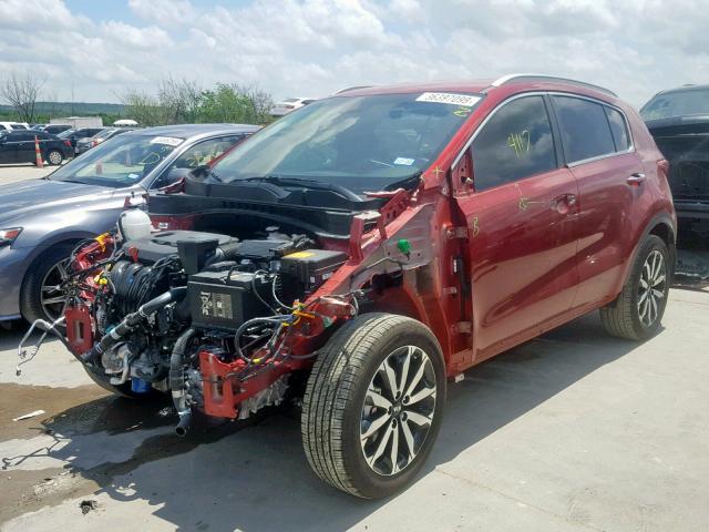 KNDPN3ACXK7557924 - 2019 KIA SPORTAGE E RED photo 2