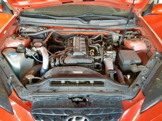 KMHHT6KD5AU023339 - 2010 HYUNDAI GENESIS CO RED photo 7