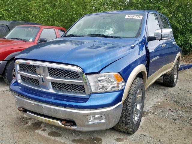 1D7RV1CT7BS570997 - 2011 DODGE RAM 1500 BLUE photo 2