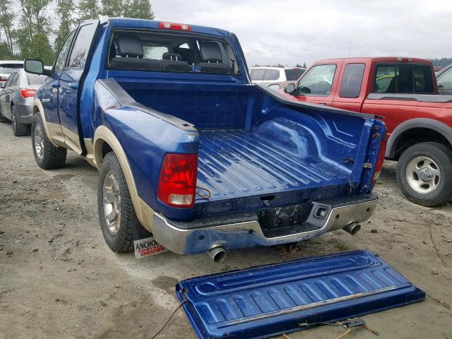 1D7RV1CT7BS570997 - 2011 DODGE RAM 1500 BLUE photo 3