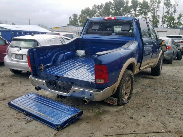 1D7RV1CT7BS570997 - 2011 DODGE RAM 1500 BLUE photo 4