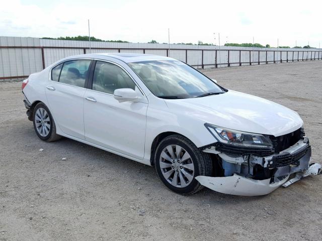 1HGCR2F83FA129897 - 2015 HONDA ACCORD EXL WHITE photo 1