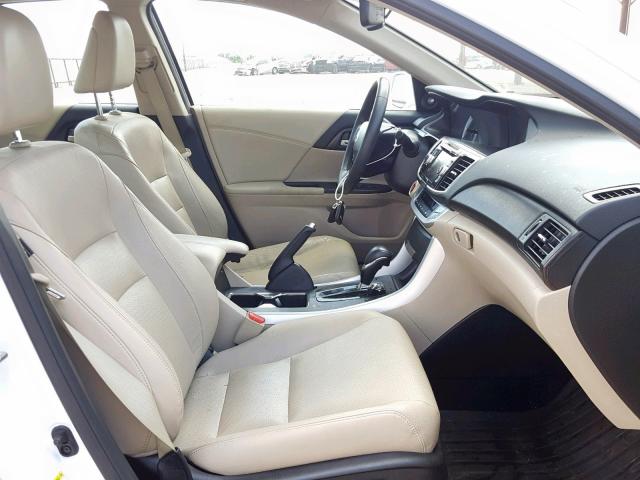 1HGCR2F83FA129897 - 2015 HONDA ACCORD EXL WHITE photo 5