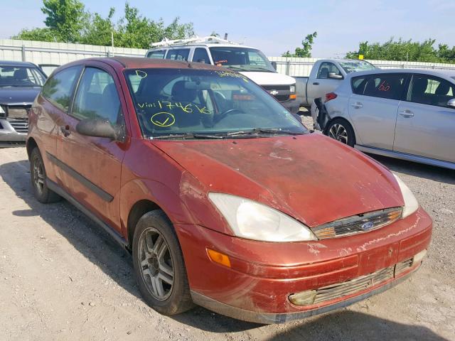 3FAFP3135YR174616 - 2000 FORD FOCUS ZX3 ORANGE photo 1