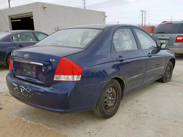 KNAFE122975483952 - 2007 KIA SPECTRA EX BLUE photo 4