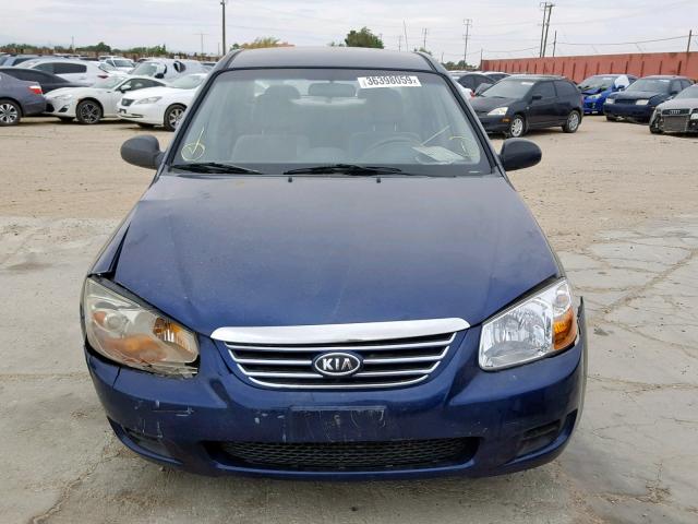 KNAFE122975483952 - 2007 KIA SPECTRA EX BLUE photo 9