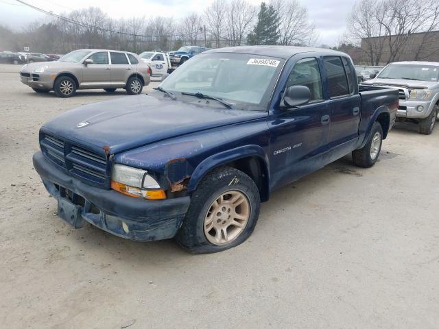 1B7HL38X52S512325 - 2002 DODGE DAKOTA QUAD SPORT  photo 2