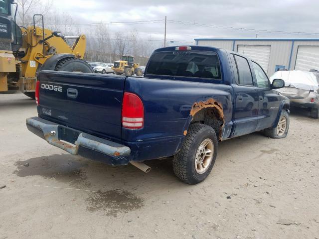 1B7HL38X52S512325 - 2002 DODGE DAKOTA QUAD SPORT  photo 4