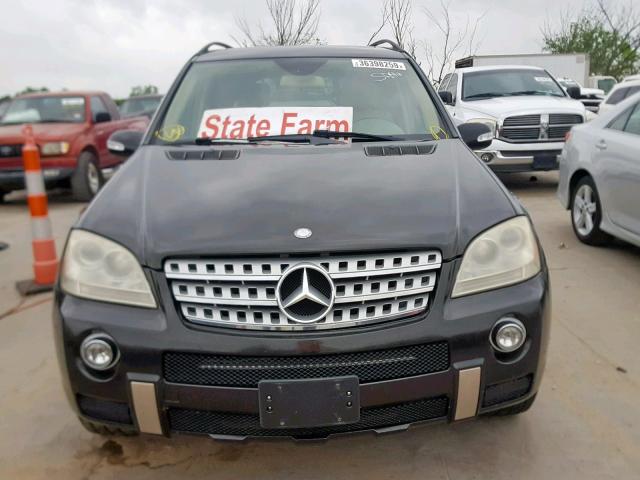 4JGBB72E28A352793 - 2008 MERCEDES-BENZ ML 550 BLACK photo 9