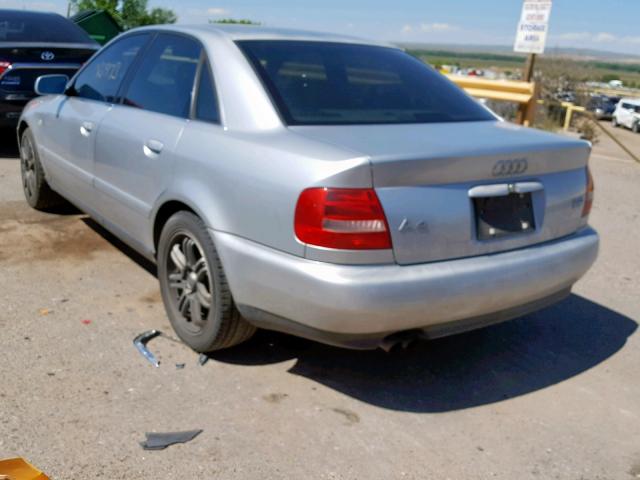 WAUDH68D61A138252 - 2001 AUDI A4 2.8 QUA SILVER photo 3