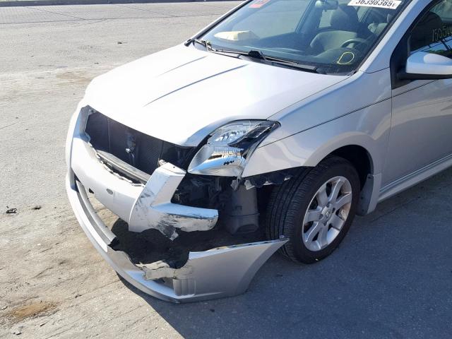 3N1AB6AP8BL638647 - 2011 NISSAN SENTRA 2.0 SILVER photo 9