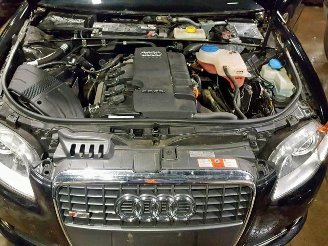 WAUDF48H59K010202 - 2009 AUDI A4 2.0T CA BLACK photo 7