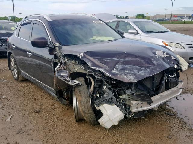 JNKAJ09E78M301383 - 2008 INFINITI EX35 BASE BLACK photo 1