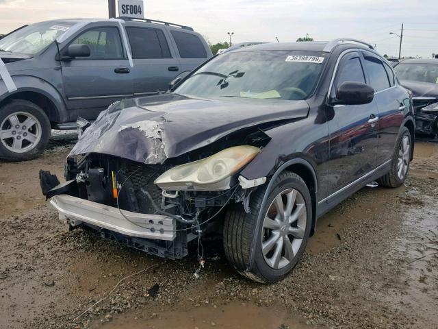 JNKAJ09E78M301383 - 2008 INFINITI EX35 BASE BLACK photo 2