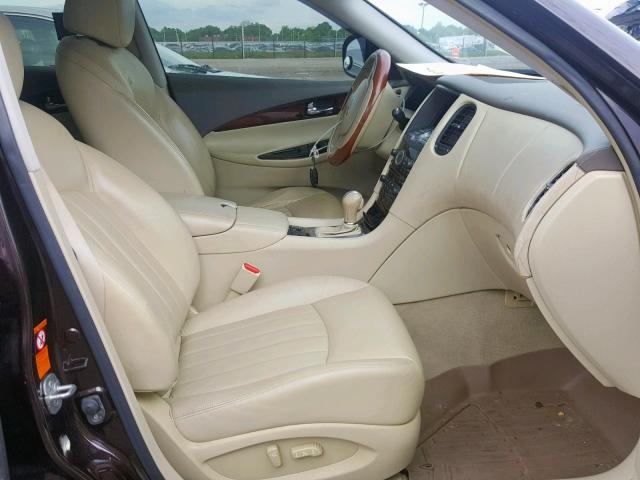 JNKAJ09E78M301383 - 2008 INFINITI EX35 BASE BLACK photo 5