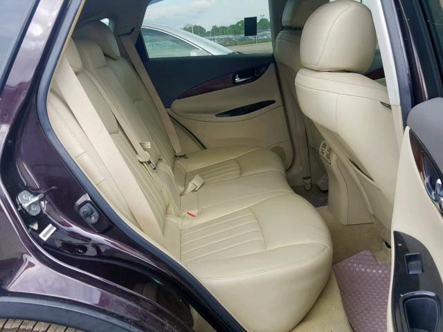 JNKAJ09E78M301383 - 2008 INFINITI EX35 BASE BLACK photo 6