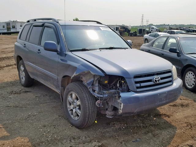 JTEEP21A040058468 - 2004 TOYOTA HIGHLANDER GRAY photo 1