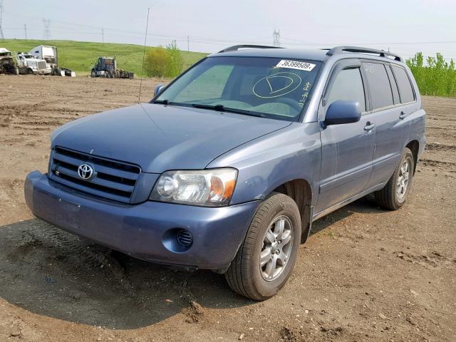 JTEEP21A040058468 - 2004 TOYOTA HIGHLANDER GRAY photo 2