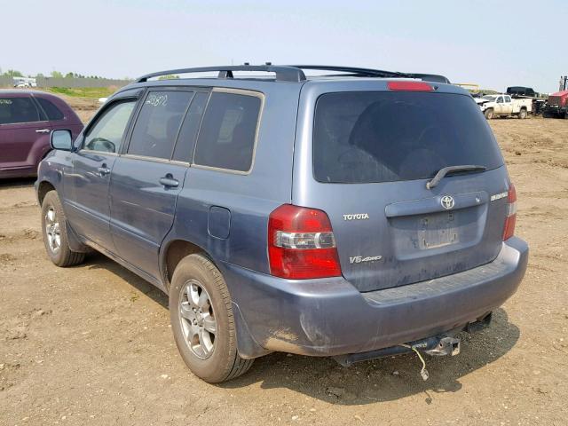 JTEEP21A040058468 - 2004 TOYOTA HIGHLANDER GRAY photo 3