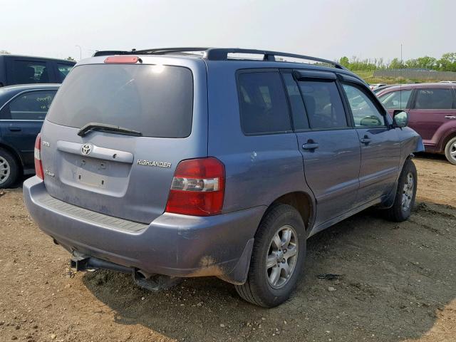 JTEEP21A040058468 - 2004 TOYOTA HIGHLANDER GRAY photo 4