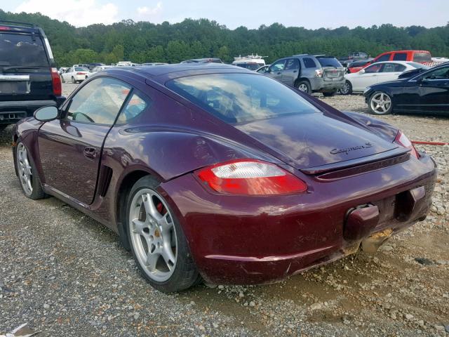 WP0AB29876U784049 - 2006 PORSCHE CAYMAN S RED photo 3