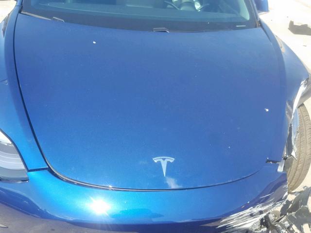 5YJ3E1EAXKF331937 - 2019 TESLA MODEL 3 BLUE photo 7