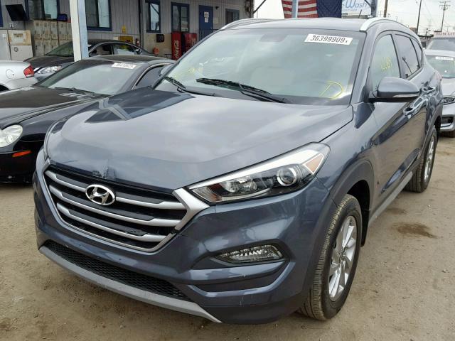 KM8J33A25HU401072 - 2017 HYUNDAI TUCSON LIM BLUE photo 2