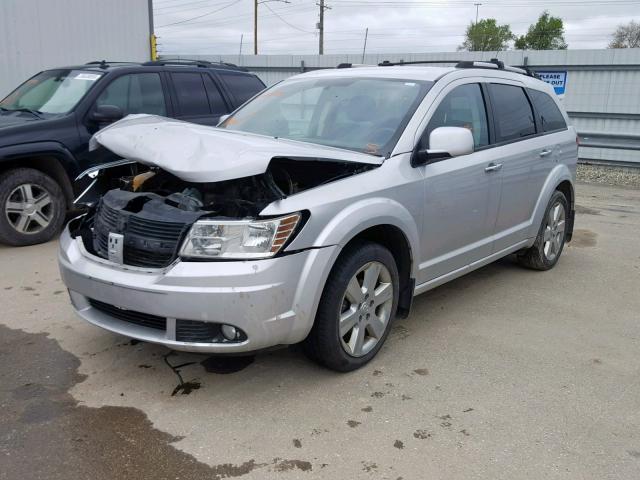 3D4PG9FV6AT233874 - 2010 DODGE JOURNEY R/ SILVER photo 2