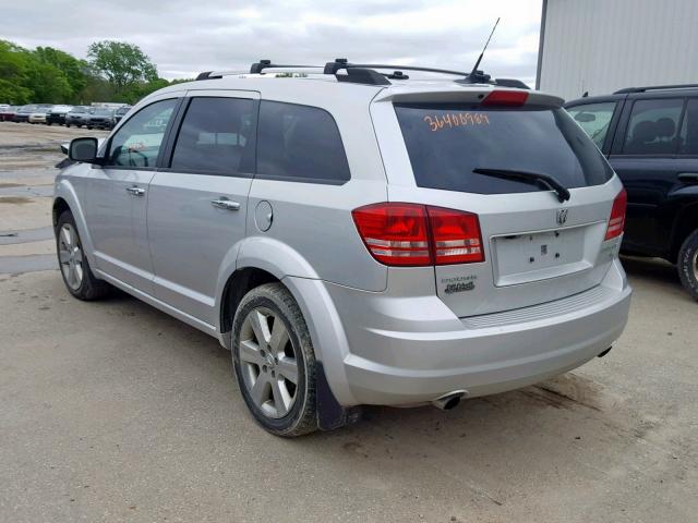 3D4PG9FV6AT233874 - 2010 DODGE JOURNEY R/ SILVER photo 3