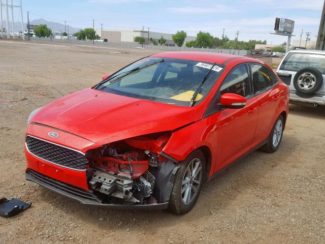 1FADP3F28HL215634 - 2017 FORD FOCUS SE RED photo 2