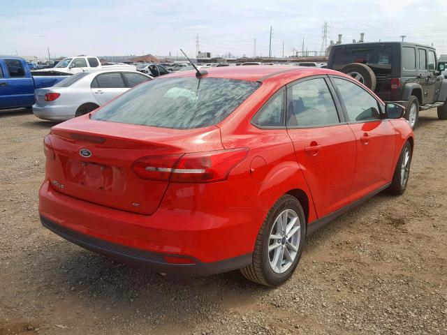 1FADP3F28HL215634 - 2017 FORD FOCUS SE RED photo 4