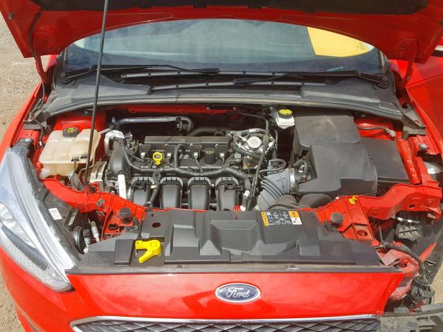 1FADP3F28HL215634 - 2017 FORD FOCUS SE RED photo 7