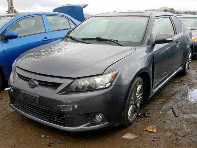 JTKJF5C78D3062378 - 2013 TOYOTA SCION TC ნაცრისფერი ფოტო 2
