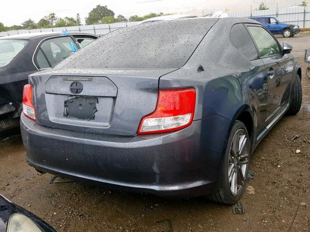 JTKJF5C78D3062378 - 2013 TOYOTA SCION TC ნაცრისფერი ფოტო 4