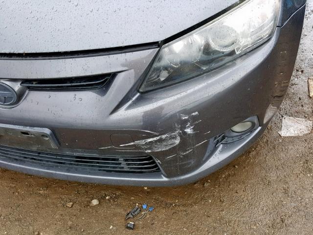 JTKJF5C78D3062378 - 2013 TOYOTA SCION TC ნაცრისფერი ფოტო 9