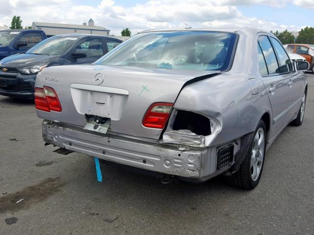 WDBJF65J82B478356 - 2002 MERCEDES-BENZ E 320 SILVER photo 4