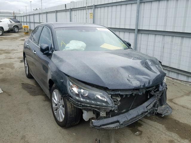 1HGCR3F82DA015683 - 2013 HONDA ACCORD EXL BLACK photo 1