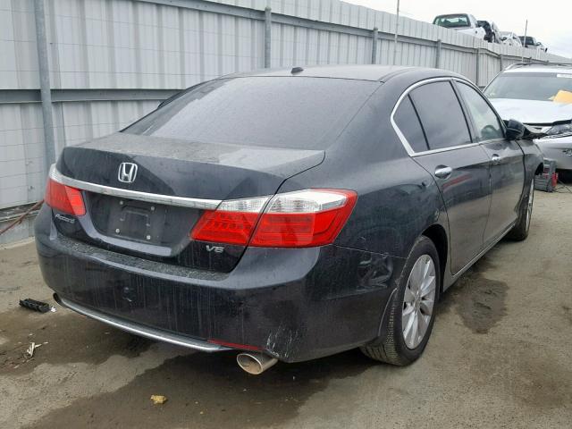 1HGCR3F82DA015683 - 2013 HONDA ACCORD EXL BLACK photo 4