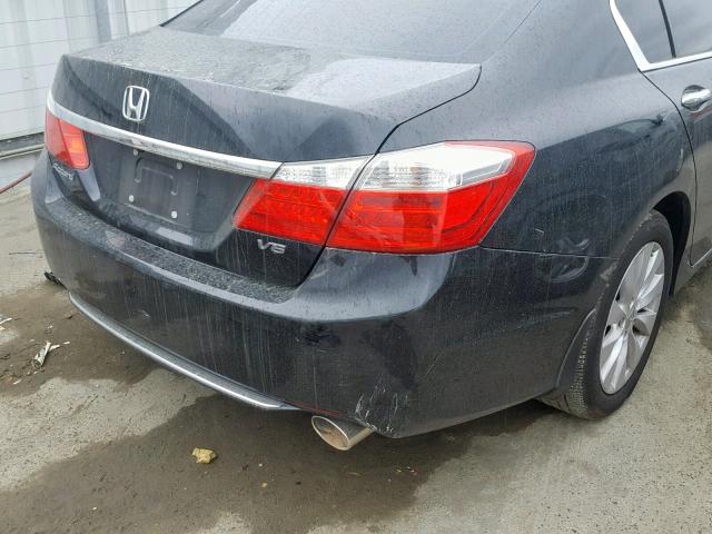 1HGCR3F82DA015683 - 2013 HONDA ACCORD EXL BLACK photo 9