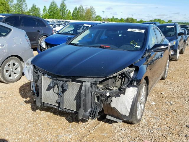 KMHFH4JG4CA183970 - 2012 HYUNDAI AZERA GLS BLACK photo 2