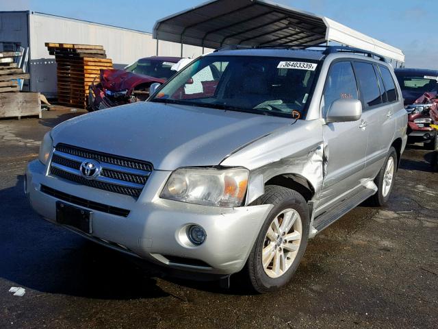 JTEEW21A260028880 - 2006 TOYOTA HIGHLANDER SILVER photo 2