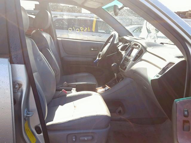 JTEEW21A260028880 - 2006 TOYOTA HIGHLANDER SILVER photo 5