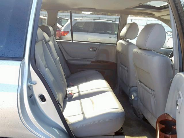 JTEEW21A260028880 - 2006 TOYOTA HIGHLANDER SILVER photo 6