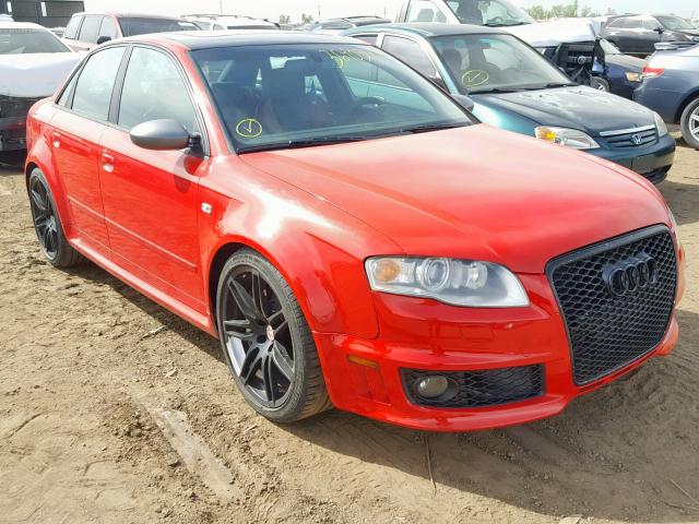 WUADU78E88N900810 - 2008 AUDI RS4 QUATTR RED photo 1