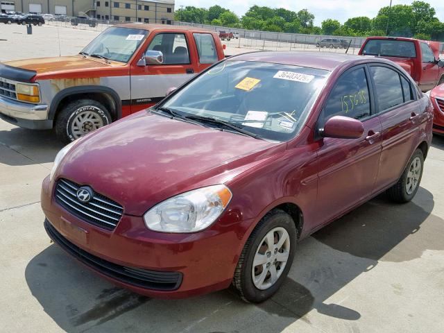 KMHCN4AC4AU514857 - 2010 HYUNDAI ACCENT GLS BURGUNDY photo 9