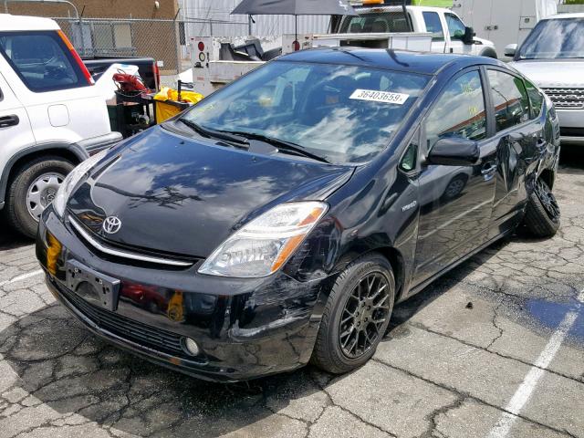 JTDKB20U787808446 - 2008 TOYOTA PRIUS BLACK photo 2